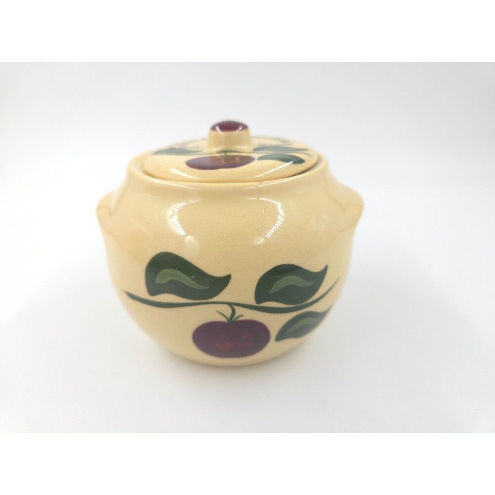 Watt Pottery Apple Covered Bowl Casserole 1999 Collectors Assn St Paul, MN